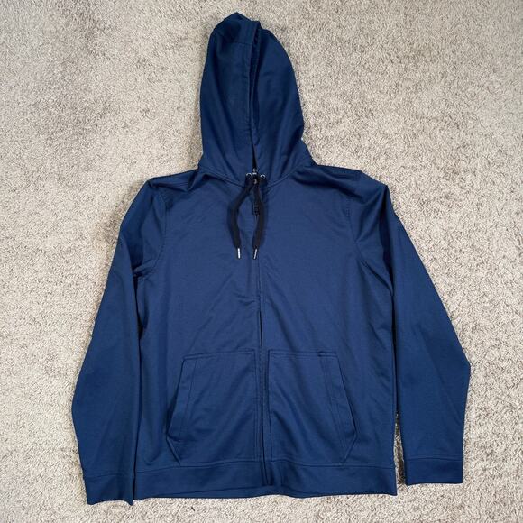 Rhone Full Zip Hoodie Mens Size Large Blue Sweatshirt Jacket - Picture 1 of 11